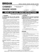 Broan B5636SS Owner's manual