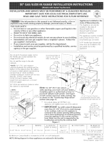 Frigidaire FGS379DSA Installation guide