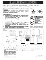 Frigidaire CRP3160GQQD Installation guide