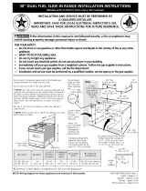 Frigidaire FCS367CHSC Installation guide