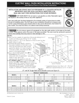 Frigidaire FPET3085KFC Installation guide