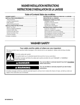 Roper RTW4000SW3 Installation guide