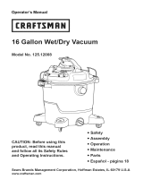 Craftsman VBVA1612P Owner's manual
