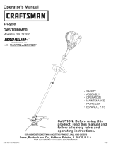 Craftsman 79193 - Straight Shaft Trimmer Owner's manual