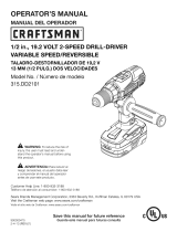 Craftsman 315DD2101 Owner's manual