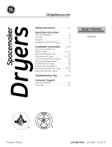 GE DSXH47GG2WW Owner's manual