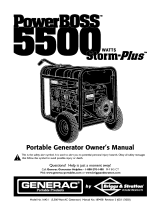 Generac PowerBOSS Storm-Plus 5500 Owner's manual