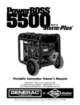 Generac PowerBOSS Storm-Plus 5500 Owner's manual