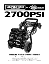 Generac 2700PSI 1676-0 Owner's manual