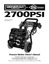 Generac 2700PSI 1676-0 Owner's manual