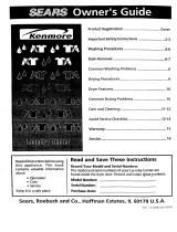 Kenmore 41799680210 Owner's manual