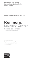 Kenmore 417.7173 Series Installation guide