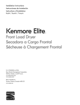 Kenmore Elite 41781100000 Installation guide