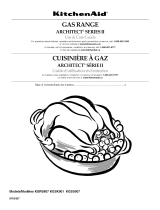 KitchenAid KGRS807SBL01 Owner's manual