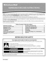 KitchenAid KSRK25FVBL00 Owner's manual