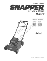 Snapper 7800604 (S22675) Owner's manual