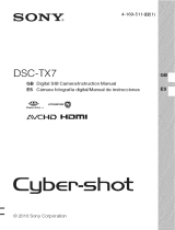Sony DSC-TX7 - Cyber-shot Digital Still Camera Owner's manual