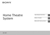 Sony HT-XT1 Owner's manual