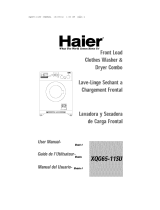Haier XQG6511SU - Front-Load Washer/Dryer Combo User manual