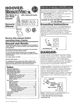 Hoover F5851 Owner's manual