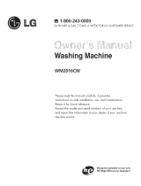 LG WM2016CW/00 Owner's manual