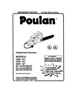 Poulan 1425 Owner's manual