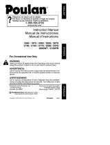 Poulan 2150PR Owner's manual