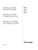 Thermador T18ID80NRP/41 Installation guide