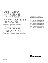 Thermador KBUDT4255E/03 Installation guide