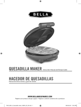 Bella 8″ Quesadilla Maker Owner's manual