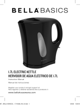 Bella Basics 1.7L Electric Kettle User manual
