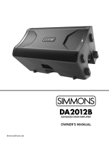 Simmons DA2012B User manual