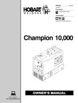 Hobart CHAMPION 10,000 ONAN Owner's manual