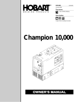 HobartWelders CHAMPION 10,000 ONAN Owner's manual