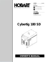 Hobart CYBERTIG 180 SD Owner's manual