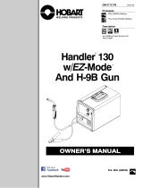 HobartWelders HANDLER 130 w/EZ-MODE AND H-9B GUN Owner's manual