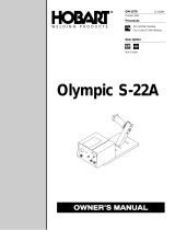 HobartWelders OLYMPIC S-22A Owner's manual
