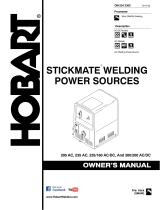 HobartWelders STICKMATE WELDING POWER SOURCES Owner's manual