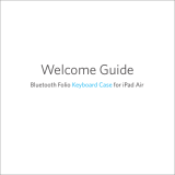 Anker Folio Bluetooth Keyboard Case for iPad Air User manual