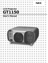 NEC GT1150 User manual