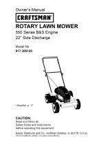 Craftsman 2-N-1 - 5.50 Torque Rating 22 in. Deck Mulch-Side Discharge Push Lawn Mower 38512 Owner's manual