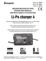 GRAUPNER LI-PO CHARGER 4 Operating instructions