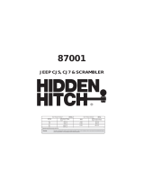 Hidden Hitch 87001 User manual
