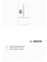 Bosch Refrigerator Operating and Operating and Installation manual