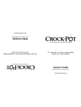 Crock-Pot Smart-Pot Owner's manual