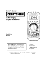 Craftsman 82139 Owner's manual