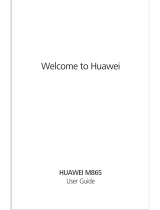 Huawei M865 User manual