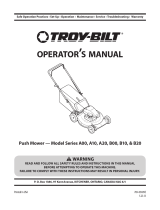 Troy-Bilt B20 series User manual