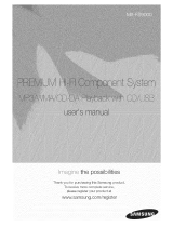 Samsung MX-FS9000/ZA User manual