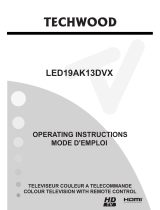 Techwood LED19AK13DVX Operating Instructions Manual